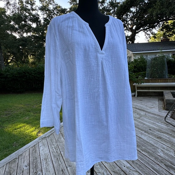 Pure Jill by j Jill White Top size XL - Picture 4 of 8